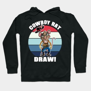 Funny Cowboy Rat Hoodie